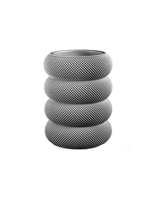Dorn Vase in Stone Grey 20 cm - Maison SIA