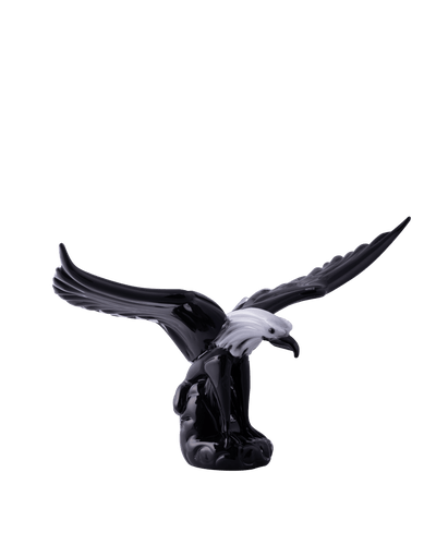 Elegant Monochrome Eagle Figurine