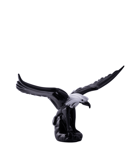 Elegant Monochrome Eagle Figurine - Maison SIA