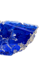 EROSION N°4 Cobalt blue glass and white earthenware