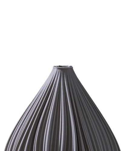 Fald Vase in Deep Taupe 19 cm