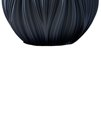 Fald Vase in Graphite 19 cm