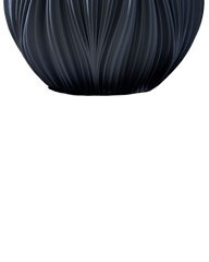 Fald Vase in Graphite 19 cm