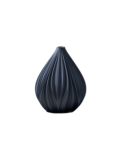 Fald Vase in Graphite 19 cm