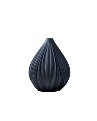 Fald Vase in Graphite 19 cm