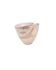 Fossile Vase Ivory Spiral