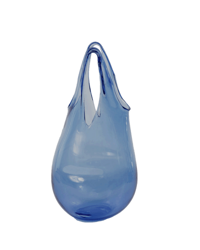 Glass Bag in Cobalt Blue