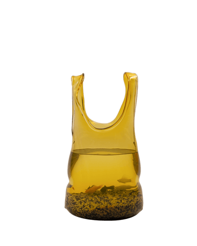 Glass Bag in Light Yellow