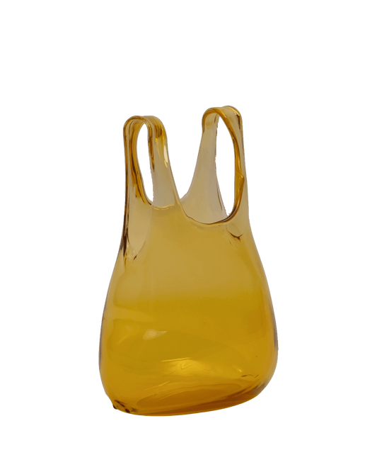 Glass Bag in Light yellow Small - Maison SIA