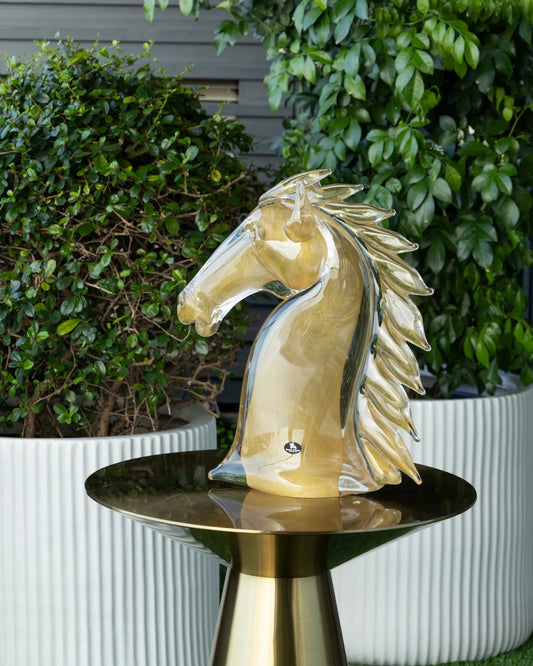 Grandeur Horse Head Sculpture - Maison SIA