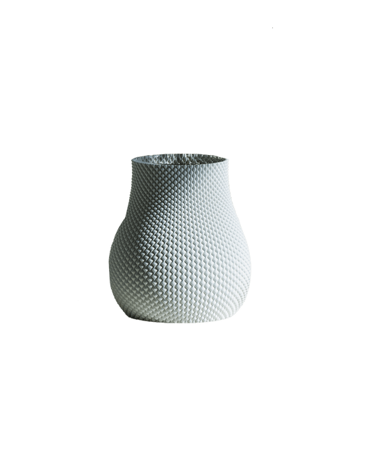 Hoyt Vase in Cool Grey 20 cm - Maison SIA
