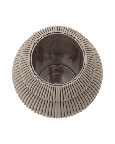 Koyl Vase in Deep Taupe 16 cm
