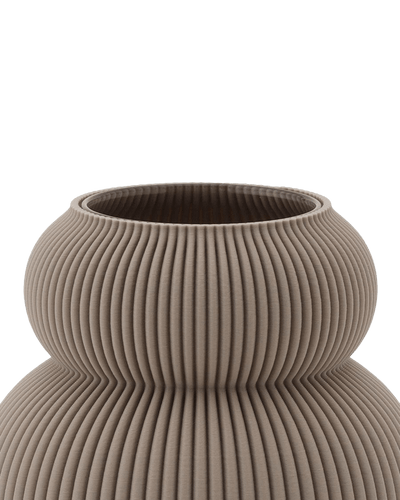 Koyl Vase in Deep Taupe 16 cm