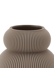Koyl Vase in Deep Taupe 16 cm
