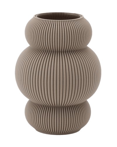 Koyl Vase in Deep Taupe 16 cm