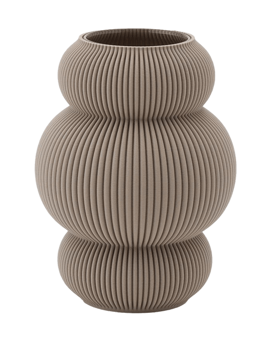 Koyl Vase in Deep Taupe 16 cm - Maison SIA