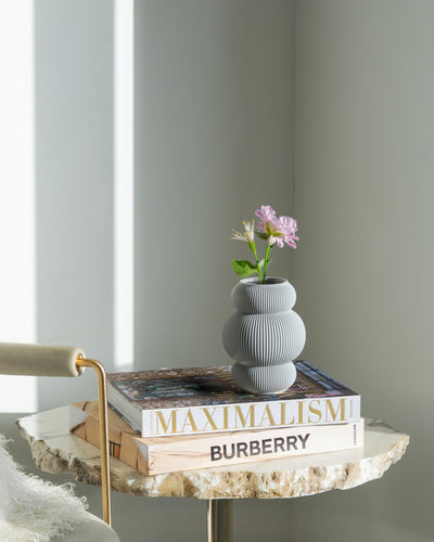 Koyl Vase in Stone Grey 16 cm