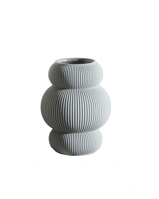 Koyl Vase in Stone Grey 16 cm - Maison SIA