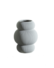Koyl Vase in Stone Grey 16 cm