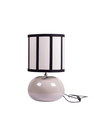 Lamp shade with thin ribbon in Sand/Black