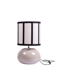 Lamp shade with thin ribbon in Sand/Black