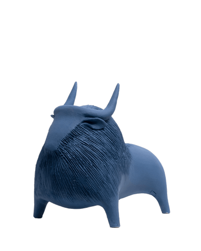 Large Bull in Blue