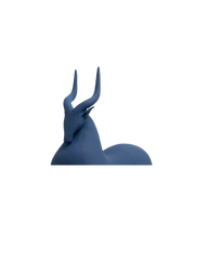 Large gazelle in blue