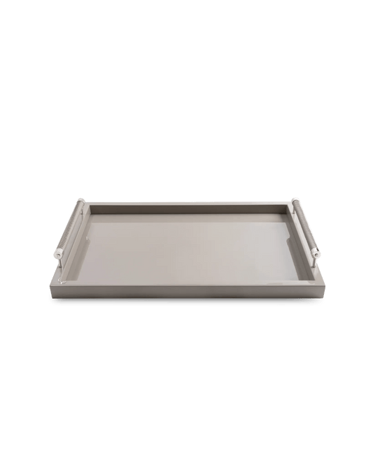 Large Grey Lacquered tray - Maison SIA