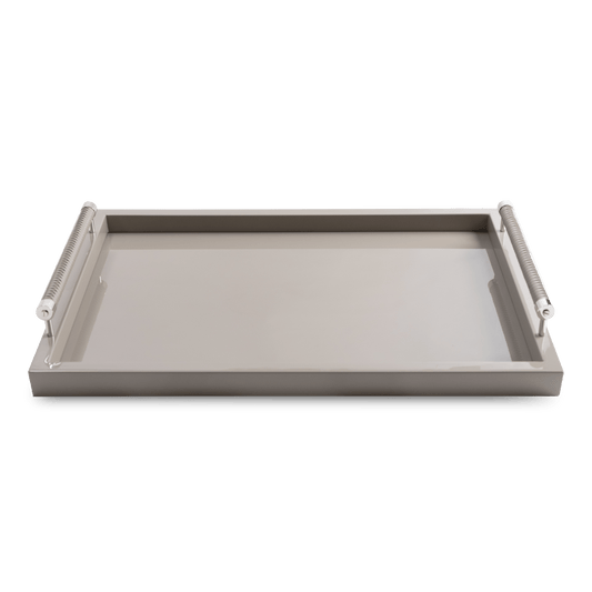 Large Grey Lacquered tray - Maison SIA