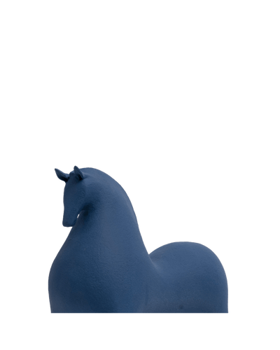 Large Horse in Blue