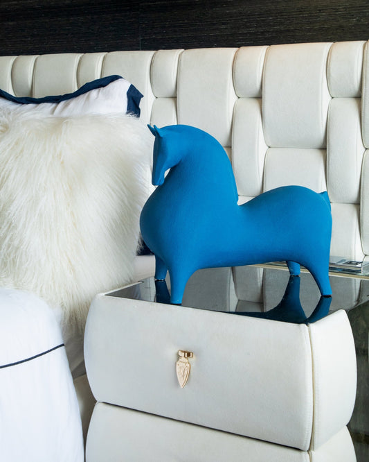 Large Horse in Blue - Maison SIA