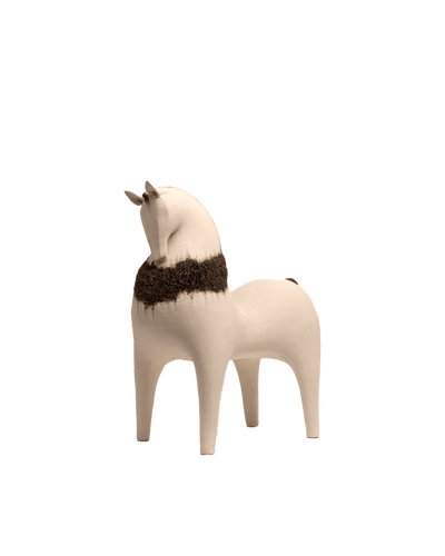 Large Horse in White