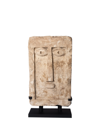 Large Iconic Stele with Greek Nose