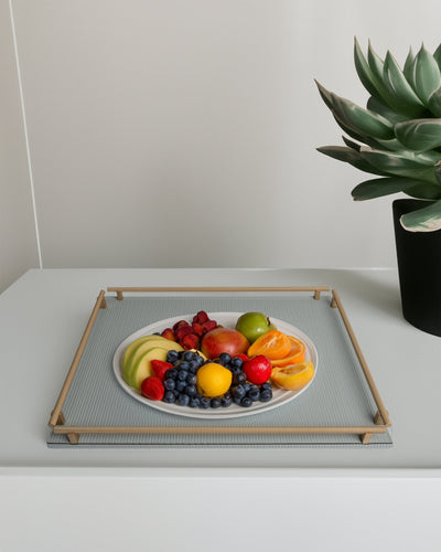 Light Grey Robert Rectangular tray