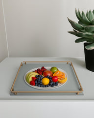 Light Grey Robert Rectangular tray