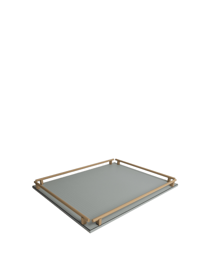 Light Grey Robert Rectangular tray