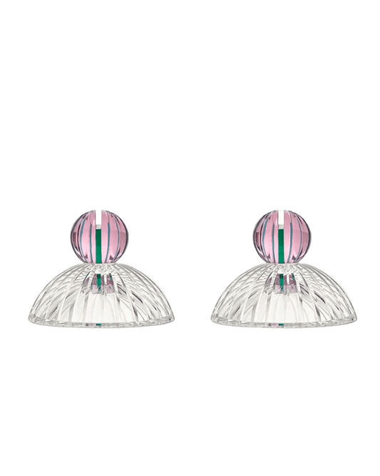 Louis Place Card Holder Pink Clear - Maison SIA