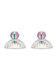 Louis Place Card Holder Pink Clear