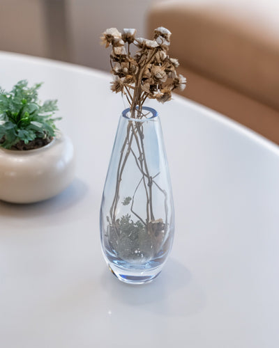 Luster teardrop vase - glass