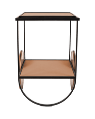 Magenta serving trolley with three removable trays - Camel