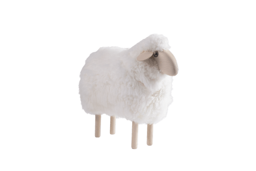 Medium Natural wood white Sheep