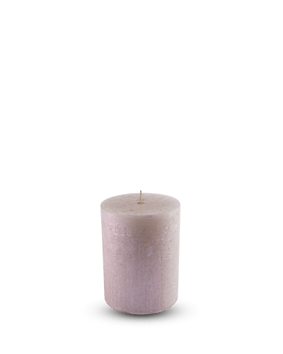 Metal Cylindrical Rustic Candle  H-13cm