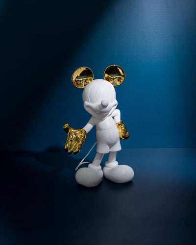 Mickey Welcome White & Gold