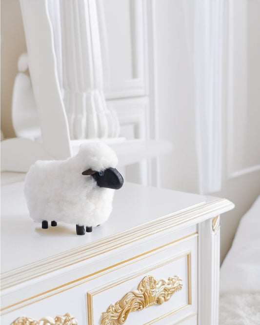 Micro Black wood white Sheep - Maison SIA