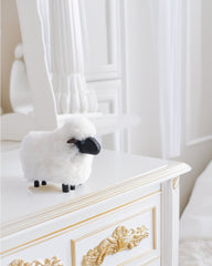 Micro Black wood white Sheep