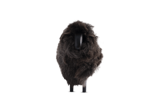 Mini black wood brown sheep - Maison SIA