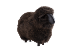 Miniature Sheep Sculpture in Brown