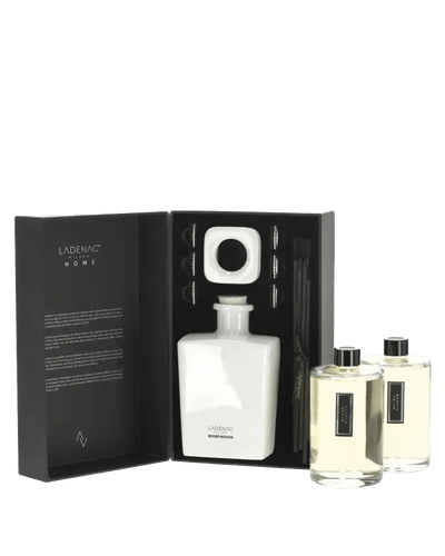 Minimal Boisse Mousee Reed Diffuser in white ceramic jar