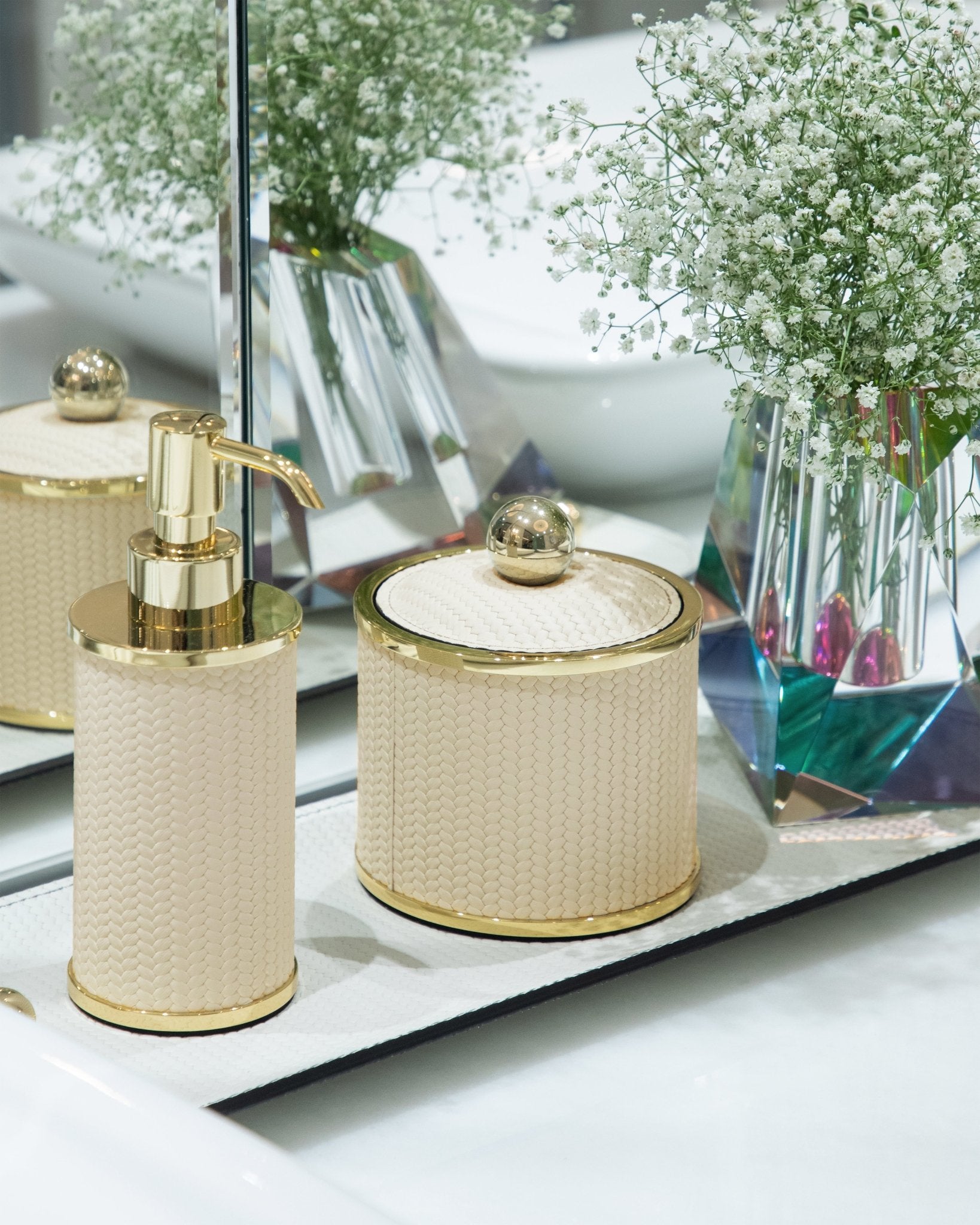 Olimpia Cream Round Box – Maison SIA