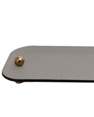 Olimpia large tray with gold details in Light grey